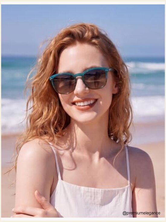 Acetate Frame Polarized Sunglasses UV Protection Large Shades Women main image 4